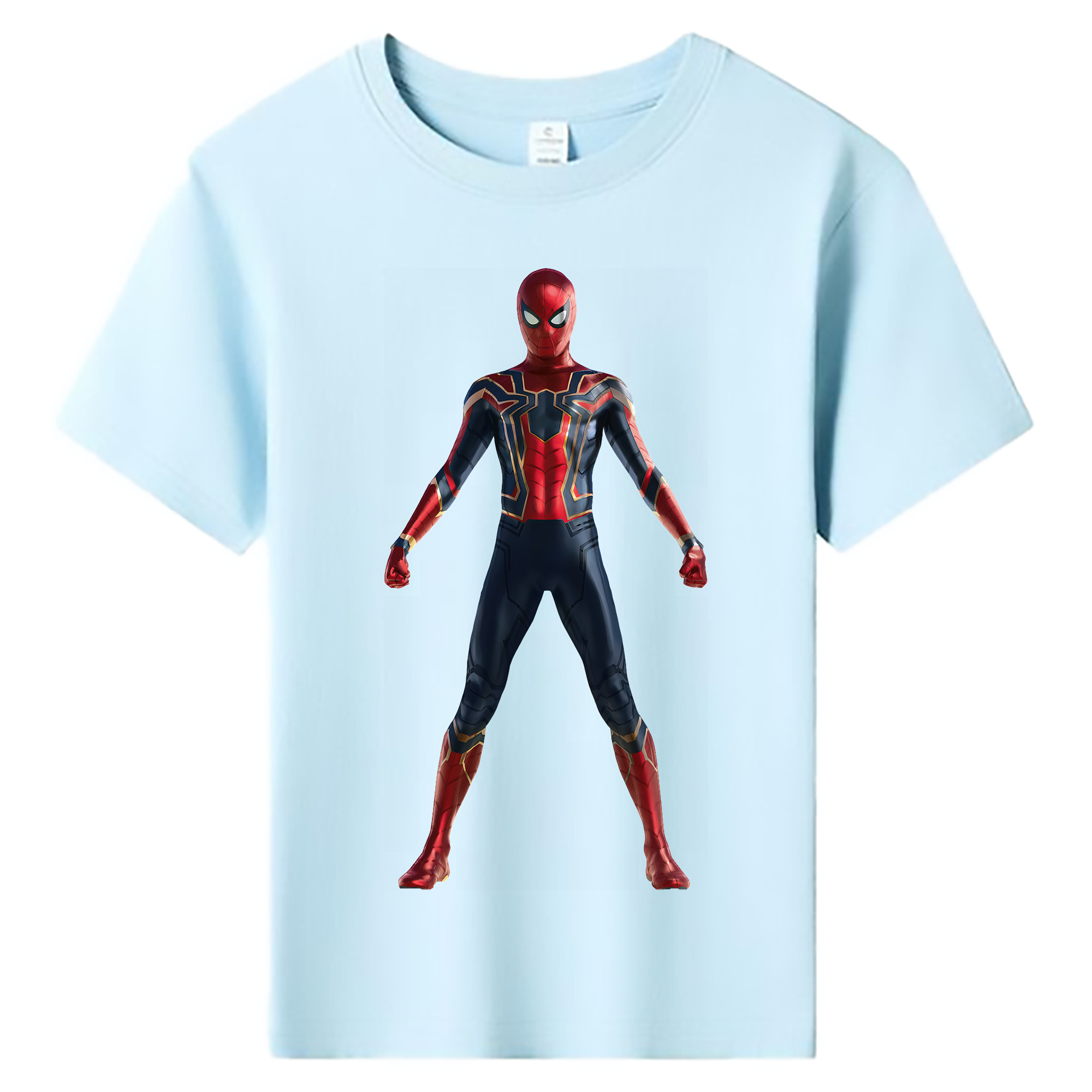 （画像用） Spider Man スパイダーマン 綿100％キッズTシャツ（フロントプリント）